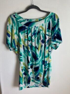 🧡3/15 JM Collection Short Sleeve Blouse Women's XL